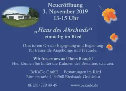 Foto von BeKuDe GmbH Bestattungen im Ried