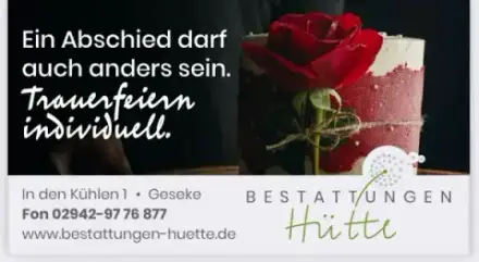 Foto von Bestattungen Hütte