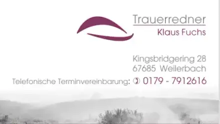 Foto von Trauerreden Fuchs Klaus